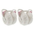 thumbnail image 3 of HAMPPLIES Kids Earmuffs Girls White Plush 2Pcs 8.3X7.1X4.7In Ear Protection, 3 of 8