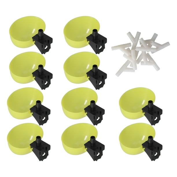 Bebedero Automático Para Pájaros, Material PP Gran Capacidad Tazón Automático Para Beber Pollos Diseño Profesional Con Camiseta Para Loros Para Palomas Para Pájaros Mascotas ANGGREK CA2114