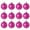 *New--Hot Pink, variant on 12Pcs 3cm Mini Electroplated Christmas Ball Ornaments, Multi-Color Shatterproof Plastic Decor, Hanging Baubles for Home & Commercial Xmas Tree Decor