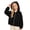 Black, variant on RYRJJ Corduroy Hoodies Jacket for Girls Child Kids Zip Up Cropped Hooded Sweatshirt Vintage Fall Casual Long Sleeve Outwear with Pockets