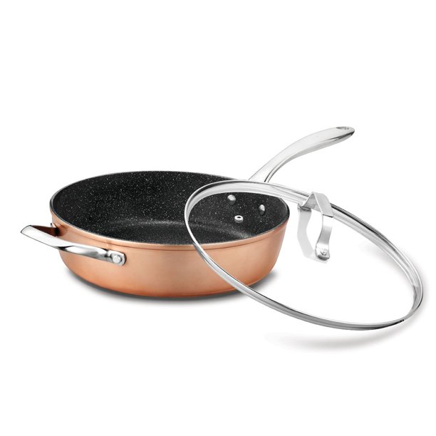 Product of Starfrit The Rock 12" High Wall Fry Pan Set
