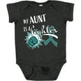 thumbnail image 3 of Inktastic Ovarian Cancer Awareness My Aunt is a Fighter Boys or Girls Baby Bodysuit, 3 of 5