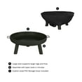 thumbnail image 3 of Pure Garden 27.5-Inch Outdoor Wood Burning Fire Pit with Handles (Black), 3 of 7