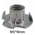 thumbnail image 3 of Tuercas antideslizantes multiusos de 50 piezas para proyectos de carpintería Gloria Tuercas de cuatro garras, 3 of 5