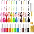 thumbnail image 1 of Set de esmaltes de uñas Beetles, gel 2 en 1, 12 colores, para mujer, 1 of 8