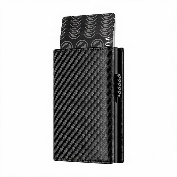 Men's Wallet with RFID Protection and Side-Slide Pop-Up Card Holder