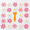 Pink-Flower, variant on 24 Non Slip Bathtub Stickers Flower Vivid