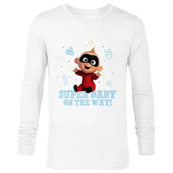 The Incredibles Jack-Jack Super Baby on the Way - Long Sleeve T-Shirt for Men - Customized-White