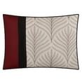 thumbnail image 6 of Lanco Lucy Plant Leaves 6- Piece Comforter Set, Red, King, 100% Polyester Fill, 6 of 6