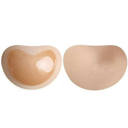 Breast Enhancer Shaper Push Up Silicone Self-Adhesive Thickening Inserts Bra Pads Suitable for Swimsuit Underwear Bikini skin color free (Best Silicone Breast Enhancers)
