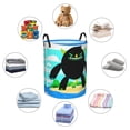 thumbnail image 6 of ZICANCN Illustration Monster Chilling Laundry Basket Organizer - Dirty Clothes Hamper for Bathroom Kids Girls Boys Laundry Hamper Small, 6 of 8