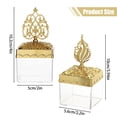 thumbnail image 3 of Gnwei Plastic Dome Shaped Fillable Clear Favor Boxes with Gold Dome Lids – Wedding Party Candy Box, Decorative Candy Storage Containers for Chocolate Cakes Desserts Snacks, 3 of 3