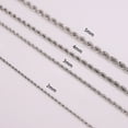 thumbnail image 3 of Yesbay Necklace Twisted Chain ,Stainless Steel Polished Anti-rust Party Necklace  Jewelry, 3 of 8