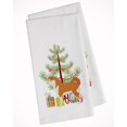 thumbnail image 1 of Juego de 2 toallas de cocina blancas con árbol de Navidad feliz Caroline's Treasures BB2990WTKT, 1 of 1