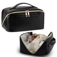 thumbnail image 1 of Bolsa de maquillaje VERNASSA de gran capacidad, impermeable, de viaje, negra, 1 of 7