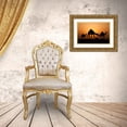 thumbnail image 3 of Al-Ibrahim, Ahmed 18x13 Gold Ornate Wood Framed with Double Matting Museum Art Print Titled - The Desert Ship, 3 of 4