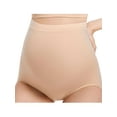 thumbnail image 3 of Spencer Women's Maternity High Waist Underwear Pregnancy Soft Seamless Panties Maternity Underwear Over Bump (L,Skin), 3 of 9