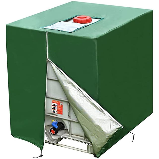 Cubierta para tanque IBC BRILLAR 420D anti-UV a prueba de polvo cierre de cremallera 116x100x120cm