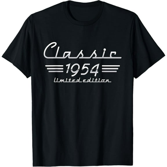 t-shirt 70 Year Old Gift Classic 1954 Limited Edition 70th Birthday T-Shirt mens,black,women,funny,journey,Crew Neck, Short Sleeve,printing