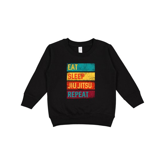 Inktastic Eat Sleep Jiu Jitsu Repeat Toddler Sweatshirt