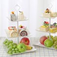 thumbnail image 4 of Soporte para cupcakes de 3 niveles pastel postre boda evento fiesta exposición torre plato, 4 of 11