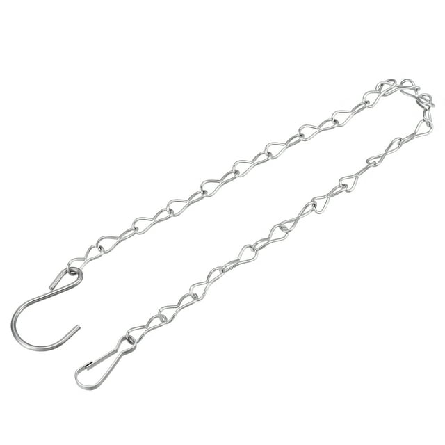 Unique Bargains 50cm Extension Lighting Chain S Hook Hanging Chains 2 Pack