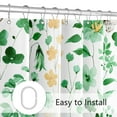 thumbnail image 6 of ZDM Long Shower Curtain 72 x 96 Inch, Floor to Ceiling X-Long Sage Green Floral Shower Curtain, Watercolor Flower Butterfly Fabric Shower Curtain Set with Hooks, 6 of 7
