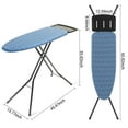 Kingrack Ironing Board,Iron Stand with Iron Rest, 7 Levels Adjustable