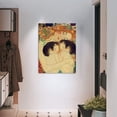 thumbnail image 4 of VELVET Nordic Style Canvas Poster Living Room Gustav Klimt Mother Love Twin Baby Painting Artwork Wall Art Decor Kids Room Modern Home Decor Pictures Stretched and 20x24inch Framed, 4 of 7