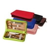 Royce Leather 551-RED-6 Travel & Grooming Kit - Red