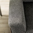 thumbnail image 4 of Furniture of America Celiq Fabric Upholstered Loveseat in Gray and Brown, 4 of 7