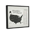 thumbnail image 3 of Stupell Adventures Across America Chart Travel & Places Painting Black Floater Framed Art Print Wall Art, 3 of 9
