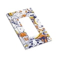 thumbnail image 3 of ZICANCN Outlet Covers Wall Plate, Tokyo City Doodle Light Switch Cover Decorative, Duplex Toggle Combo 1-Gang, 3 of 9