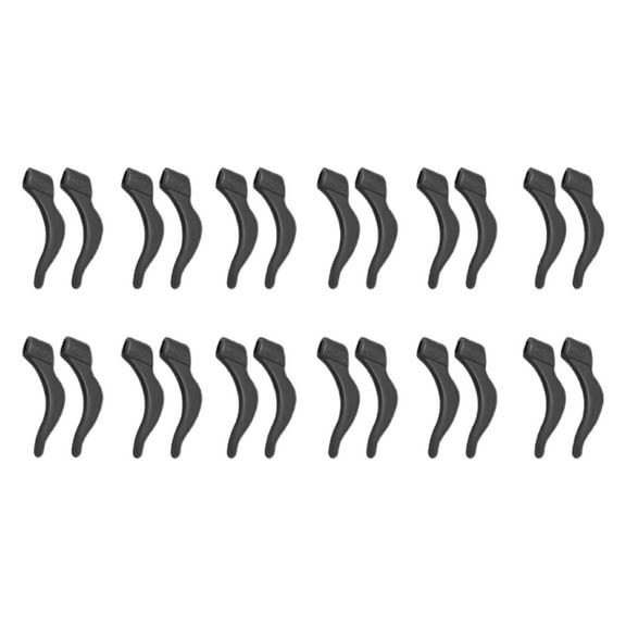 Silicone Ear Grips for Glasses Anti-Slip Ear Hook Glasses Retainer Comfortable Lightweight Design for Sports Sunglasses Reading Glasses Secure Fit During Activities, 24Pcs Silicone Glasses Ear Clips