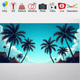 thumbnail image 5 of LUUFILx Tropical Palm Tree Banner Scenic Backdrop for Outdoor Party Photography Props Summer Home Decor Wall Background Beach Vacation Decorations, 5 of 8