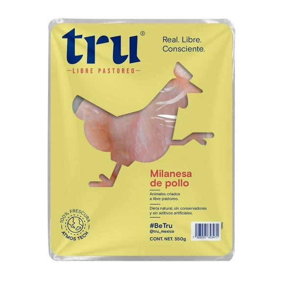 Milanesa de pollo orgánica Tru libre pastoreo 550 g