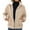 Beige, variant on Herrnalise Women's Zip Up Fleece Jacket, Long Sleeve Warm Soft Polar Lightweight Coat with Pockets for Winter Beige,M