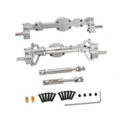 Dualoai Front and Rear Axle Set Complete Axle Set for C8815 1:10 Scale Vehicles Silver