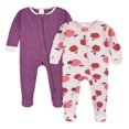 thumbnail image 1 of Pyjama en Coton Ajusté à Pieds pour Bébé et Fillette, Lot de 2, 1 of 10