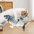 thumbnail image 3 of Cat Dog Toy Fish USB Charging Electric Floppy Simulation Fish Interactive Training Teeth Grinding Pet Chew Toys, 3 of 6