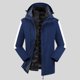 thumbnail image 1 of Chaqueta impermeable, resistente al viento y gruesa, 3 en 1, cálida, para deportes al aire libre, para hombre y mujer, para otoño e invierno., 1 of 5