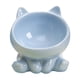 thumbnail image 1 of Cuenco alimentador de gato de cerámica, plato, cuenco para beber para gatito, accesorio antideslizante, suministros de alimentación para gatos, azul, 1 of 9