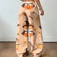 thumbnail image 3 of Trgacdwlo Women Halloween Pajama Pants Loose Fit Sleepwear Lounge Pants Women Cute Pumpkin Graphics Fall Cozy Comfy Pajama Bottoms Women, 3 of 5