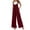 Red, variant on HBFAGFB Womens Jumpsuit Thin Shoulder Straps Tops Casual Wide Leg Overall with Pockets Black Size M