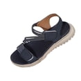 thumbnail image 3 of Womens Sandals Wedge Sandals Casual Fashion Adjustable Hook and Loop Strap Open Toe Thick Sole Shoes for Summer Beach Daily Walking, 3 of 9