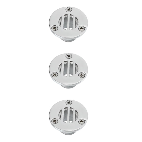 SILENRADAWN Marine Drainage Plug 316 Stainless Steel for Yacht and Boat Plated Silver
