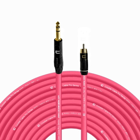 Coluber Cable Balanced 1/4" TRS Male - RCA Male - Pro 3-Pin Audio Connector