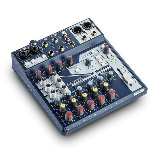 Mixer Soundcraft Notepad-8FX Interfaz de audio USB azul