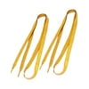 Allegra K Unisex Pair Glittery Gold Tone Metallic Thread Shoestrings