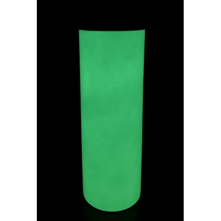 

20 oz Glow In The Dark Tumbler Straight Green Skinny Sublimation Stainless Steel